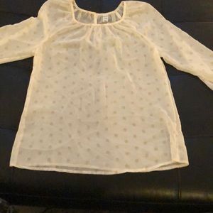 mesh 3 quarter length top